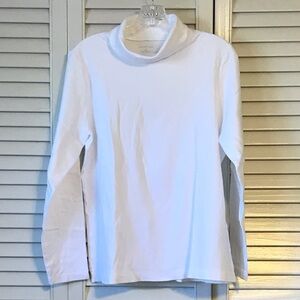 Lands' End Women's Classic White Cowl Neck Sweater